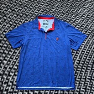 RSVLTS Marvel Spider-Man Blue and Red Polo Shirt